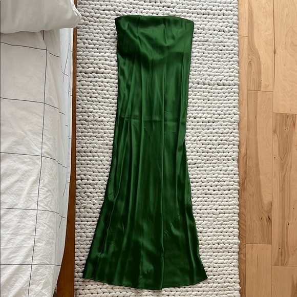 Reformation Joanne Silk Strapless Dress - Picture 1 of 6